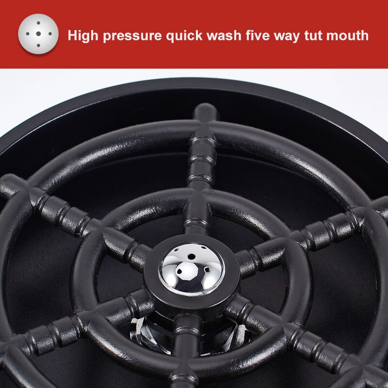 Kitchen Sink Automatic Cup Washer Glass Rinser Bar Glass Rinser Coffee Pitcher Wash Cup Tool Kitchen Sink Accessories