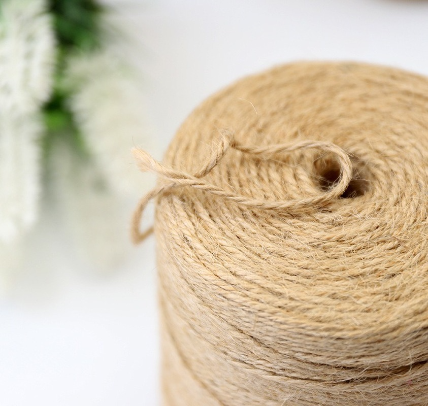 500meters 2mm Wide Jute Twine Natural Jute String for Artworks, DIY Crafts Wrapping Twine