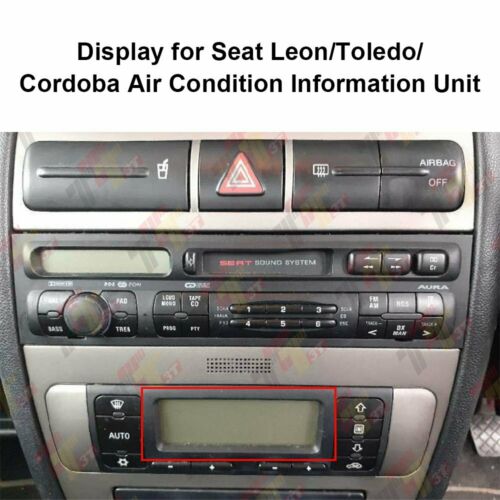 Display för seat leon/toledo/cordoba luftkonditionering informationsenhet pixel reparation
