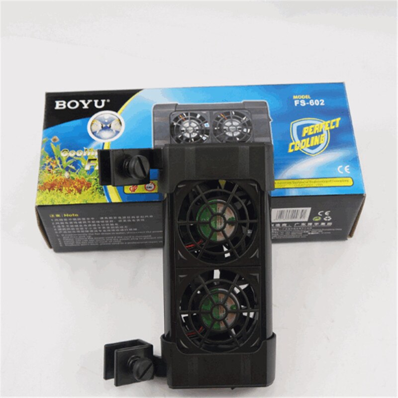 1 Stuk Boyu Koelventilator Voor Fish Tank Water Tank Zee Water Tank Koeling En Snelle Koeling FS-120 FS-603 FS-55 fs Serie