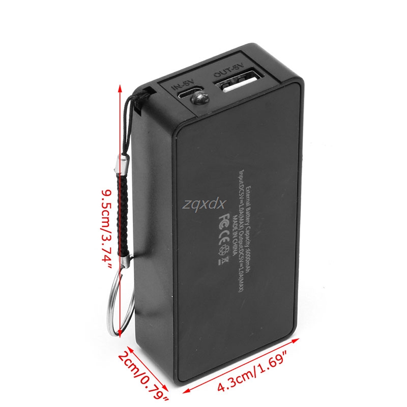 5v 1a 2 x 18650 akku-powerbank-gehäuse mit led-diy-box-ladegerät für handys