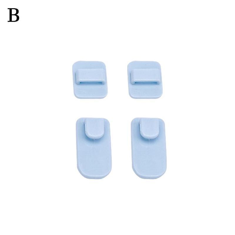 4 Teile/satz Kunststoff Haken Klebrigen Haken einstellen Schlüssel Praktische Klimaanlage TV Aufhänger Starke Fernbedienung Halfter Zauberstab Luft Lagerung K6S2: B
