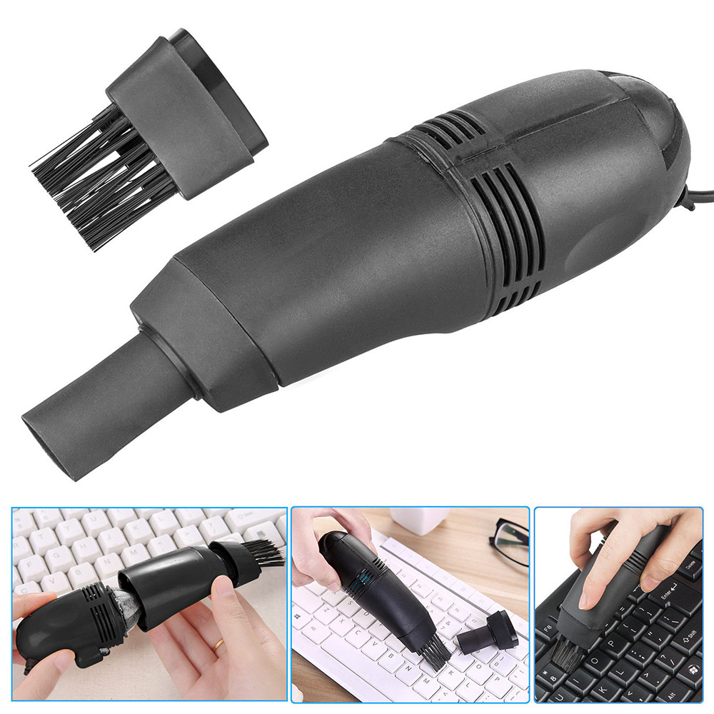 Mini computer stofzuiger usb toetsenbordreiniger pc laptop borstel stofreinigingsset #t2
