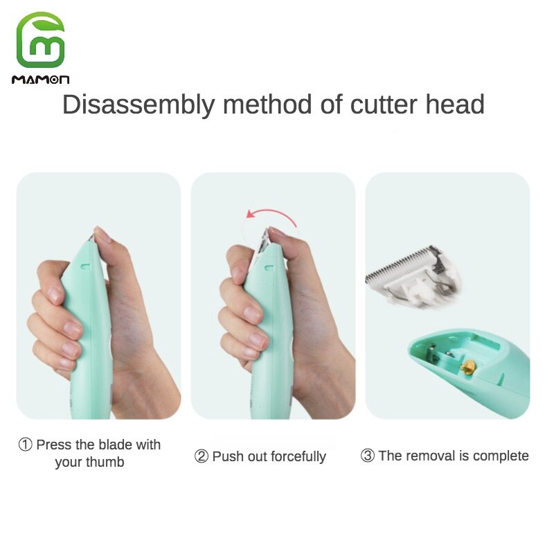 Mamon Baby Haar Trimmer Clipper Power Display Stille Waterdichte Draadloze Oplaadbare Voor Kinderen &amp; Peuter