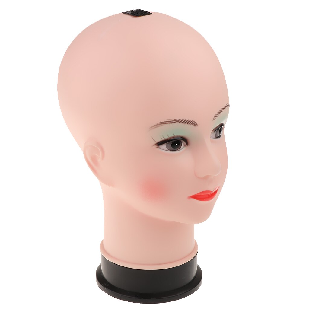 Kahl Weibliche Mannequin Kopf Modell für Perücken Machen Schal Hütte Kappe Glas Anzeige Perücke Kopf Halfter Lagerung Gestell