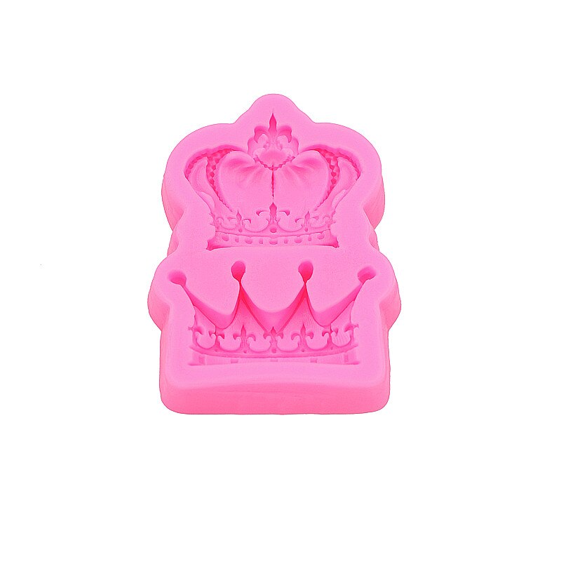 Gadgets Fondant Mallen Set Van 2 Kronen Silicone Mold Fondant Topping Suikerpasta Chocolade Decoratie Beste