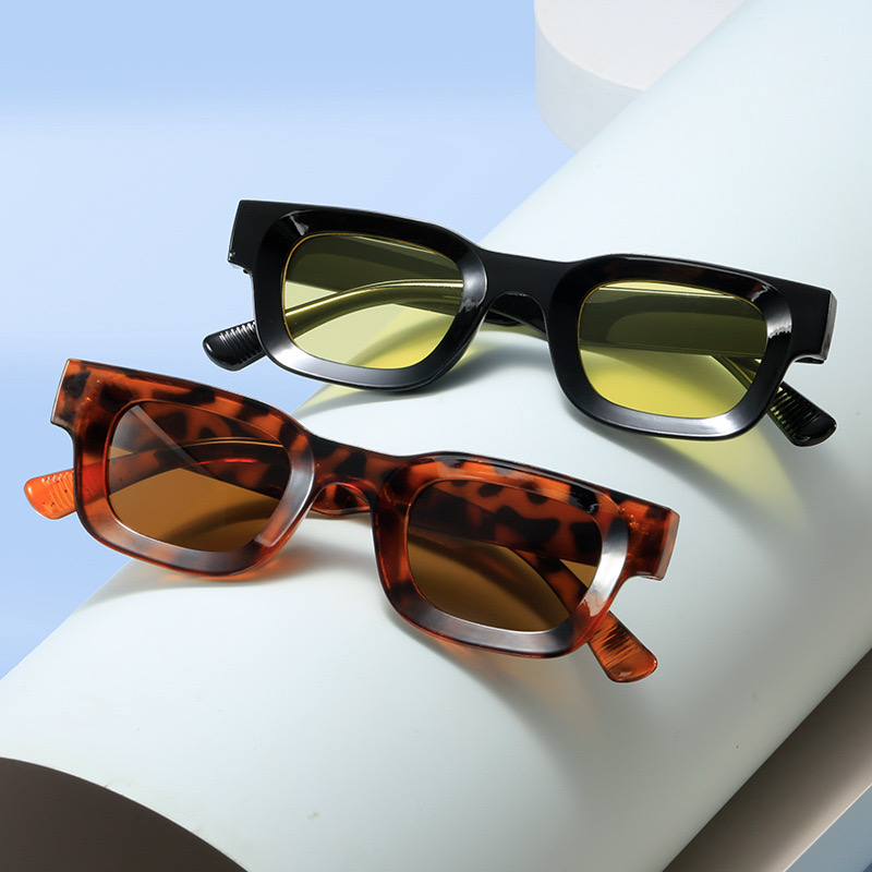 Gafas de sol rectangulares para mujer, lentes de sol ovaladas, cuadradas de de Vintage, antideslumbrantes, UV400