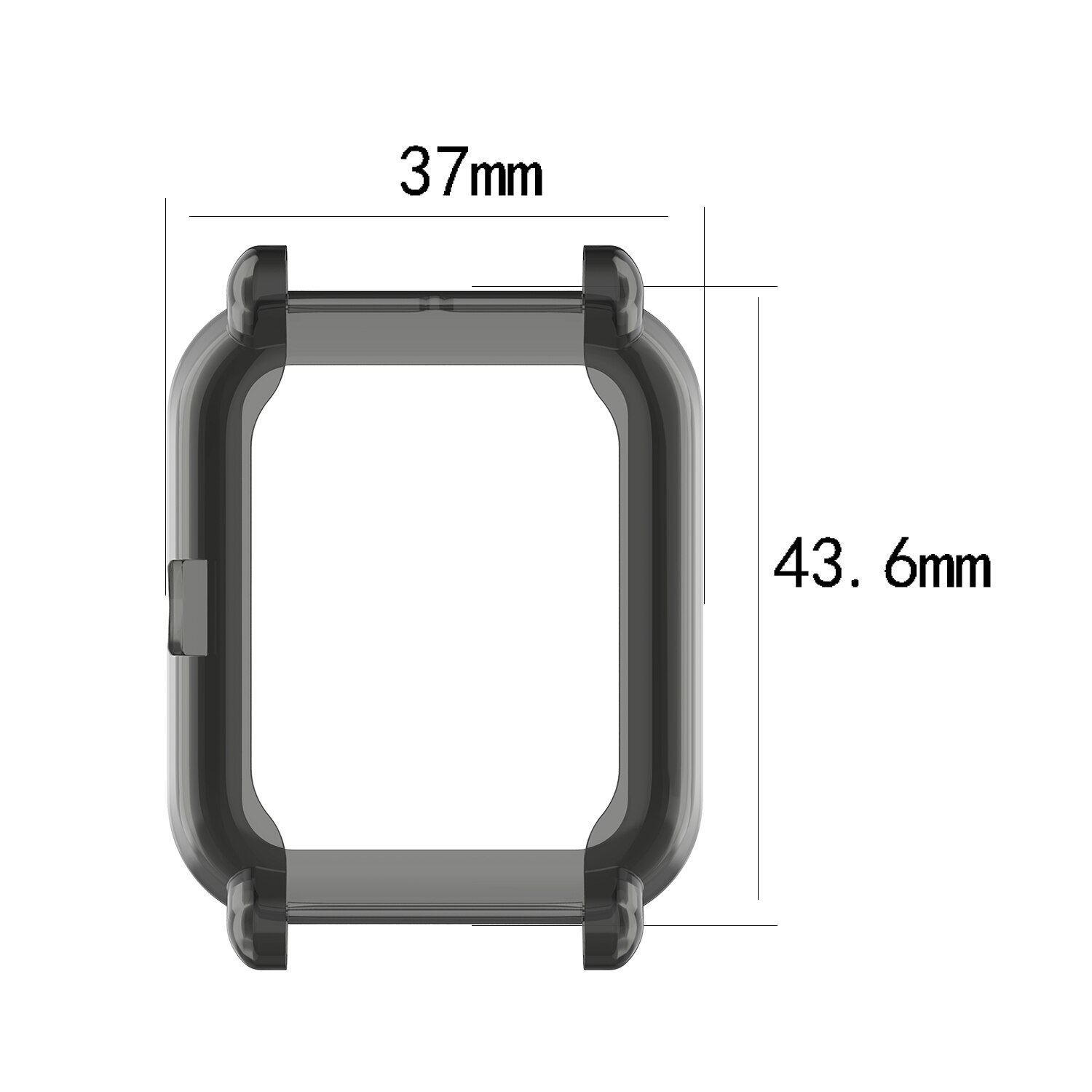 Screen Protector Slim Kleurrijke Frame Tpu Case Cover Bescherm Shell Voor Xiaomi Huami Amazfit Bip Younth Horloge Screen Protector