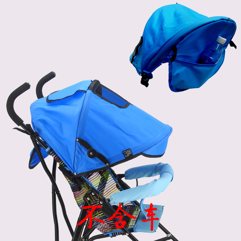 Dossel de cobertura completa independente do guarda-sol do carrinho de bebê, dossel de pano do pára-sol, dossel à prova de chuva: Vermelho