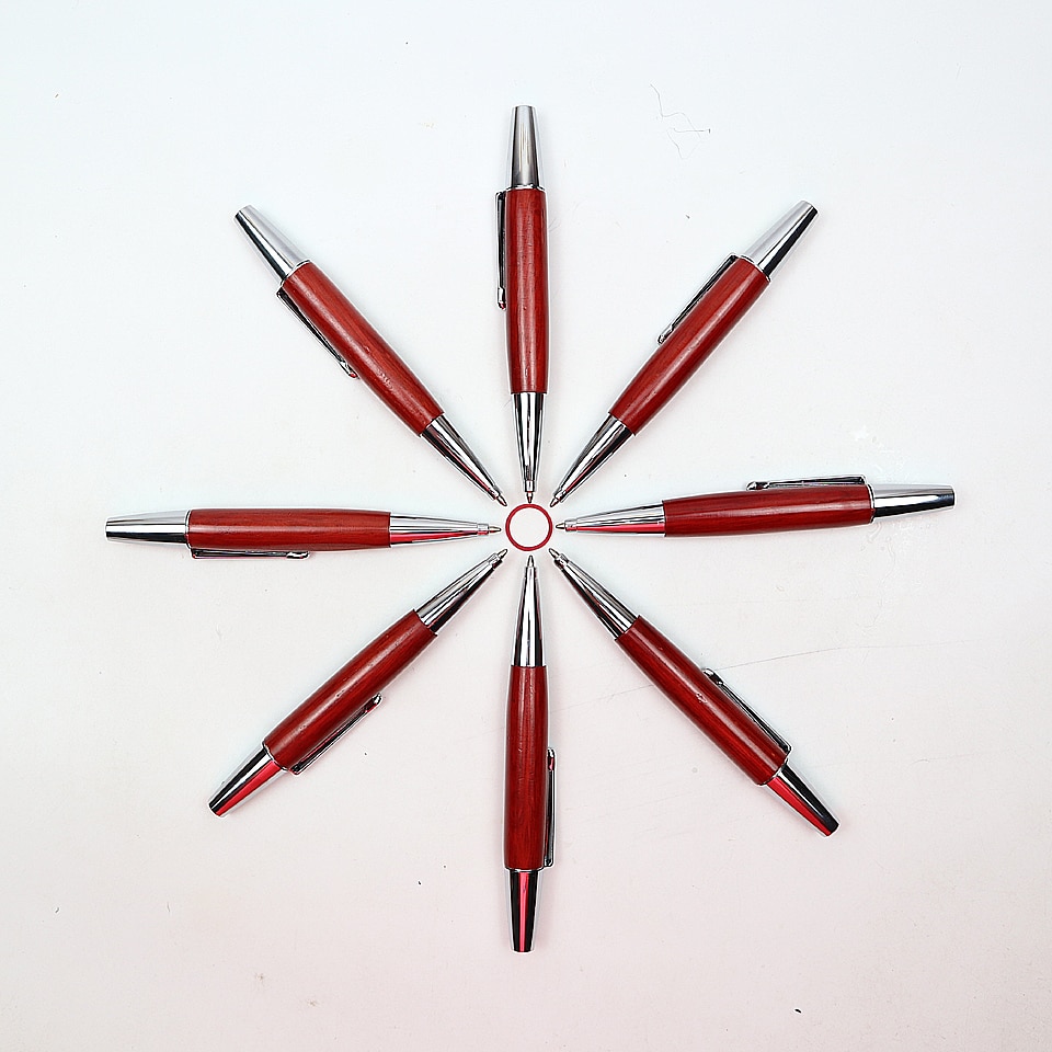 Mini Ballpoint Pen Wood+Metal Short Size 112mm Ball Pen Writing Pocket Pen For Office School Stationery Supplies