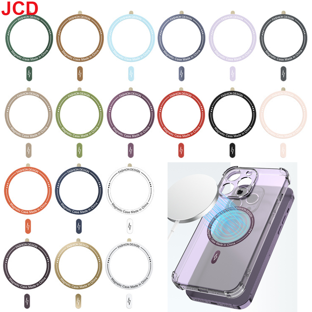 JCD 1pcs Magnetic Metal Plate Ring Metal Plate Sheet Wireless Charger Iron Sheet Sticker for Apple Magsafe Wireless Charging