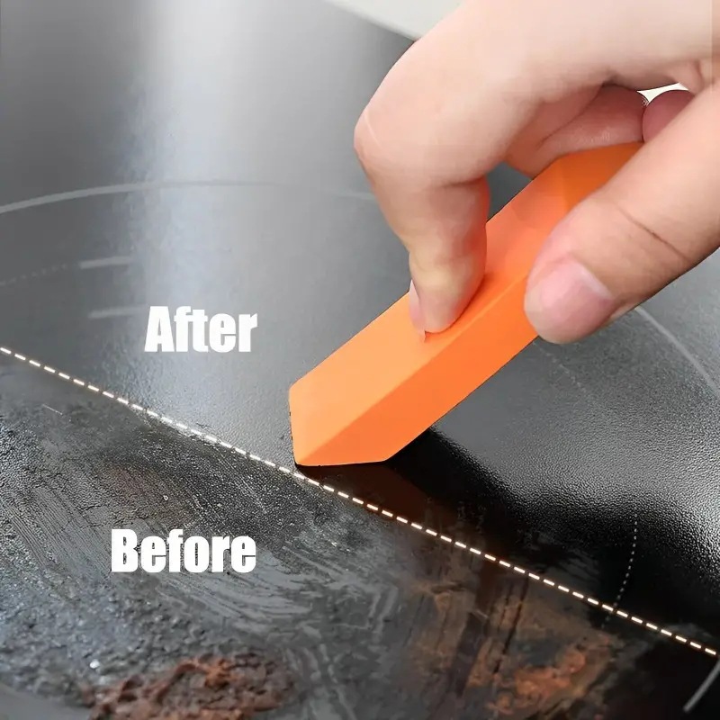 "Efficient Limescale Eraser, Stainless Steel Rust Remover for Kitchen Faucets, Cleaning Rubber for Household Scale Stain Tool"
