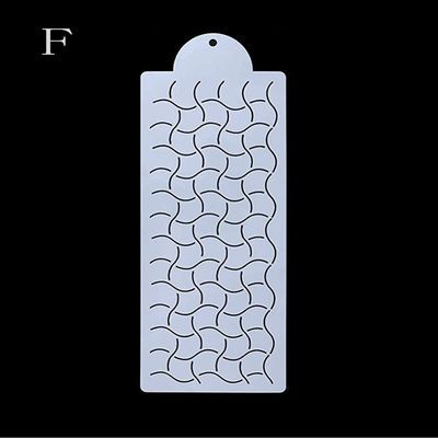 Cake Stencil Leaf Shape Pattern Cake Decorating Plastic Lace Cake Boder Stencils Template DIY Drawing Mold Baking Accessories: CH191