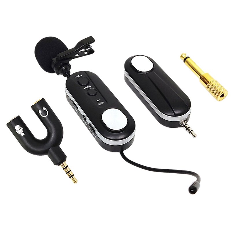 Draadloze lavalier microfoon, mini-microfoon voor iOS/Android, 2 stuks plug & play, Lavalier microfoon draadloos voor YouTube/Facebook Live Stream, TikTok vlog (geen app en Bluetooth vereist