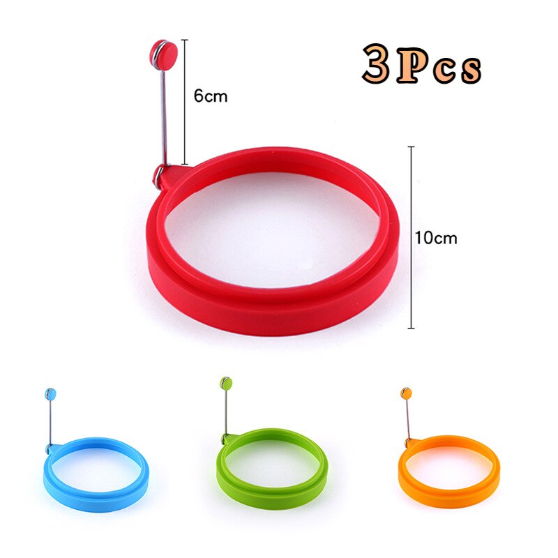 3 Piece Pancakes Mold Egg Cooker Dispenser Cooking Accessories and Tools Different Kitchen Utensils Gadgets for Home Supplies