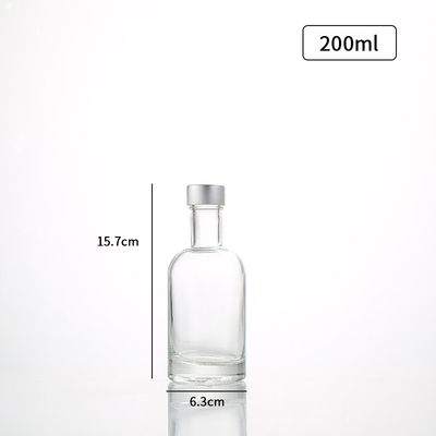 Bouteilles de liqueur de vodka vides bouteille d'alcool pot de vin bouteille de verre d'étanchéité 50ml/100ml/200ml: 200ml b 1pc