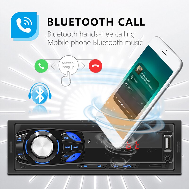 Auto Radio Stereo Fernbedienung Digitale Bluetooth Audio Musik Stereo 12V Auto Radio MP3 Player USB/SD/AUX-IN Funktionen