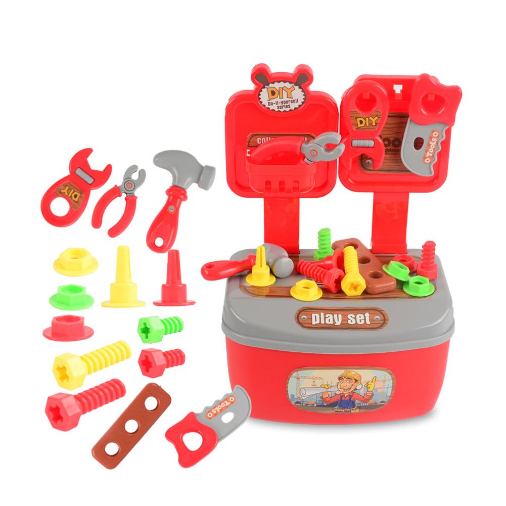 22Pcs Gesimuleerde Reparatie Toolbox Demontage Boor Schroevendraaier Kinderen Puzzel Speelgoed Ontwikkelen Kinderen Denken Creativiteit