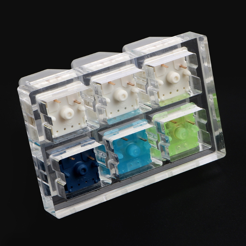 Mechanical keyboard cherry mx switch tester switch sampler 2 / 4 / 6 key sp star switch testing tool with acrylic base
