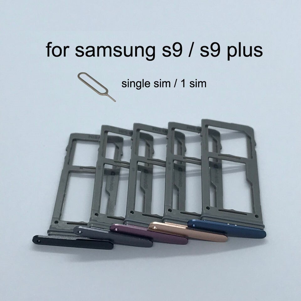 For Samsung Galaxy S9 G960 G960F S9 Plus G965 G965F Original Phone Housing SIM Card Adapter And Micro SD Card Tray Holder