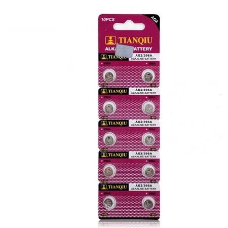 TIANQIU-pila alcalina de botón de 10 pulgadas, LR726 AG2/396