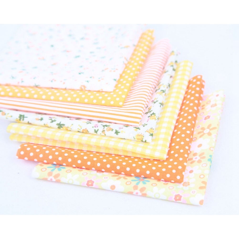 7 pièces petit tissu Patchwork fleuri frais imprimé Tabby tissu pur coton bricolage feuille de tissu à la main bricolage coton tissu pour magasin à domicile