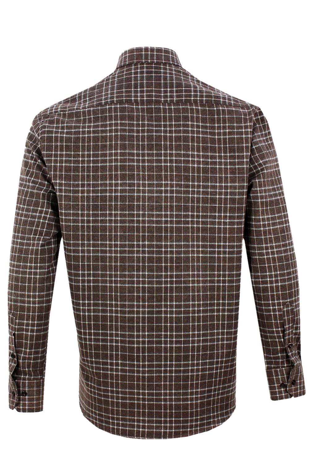 Klassisk ternet ternet bomuldsskjorter til mænd afslappet tyk business skjorte almindelig langærmet knapkrave fra varetta turkey