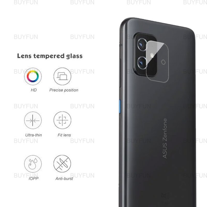 Vidrio Protector de pantalla para Asus Zenfone 8, vidrio Protector templado de 5,9 pulgadas para Asus zenfone 8 zs590ks, lente de cámara