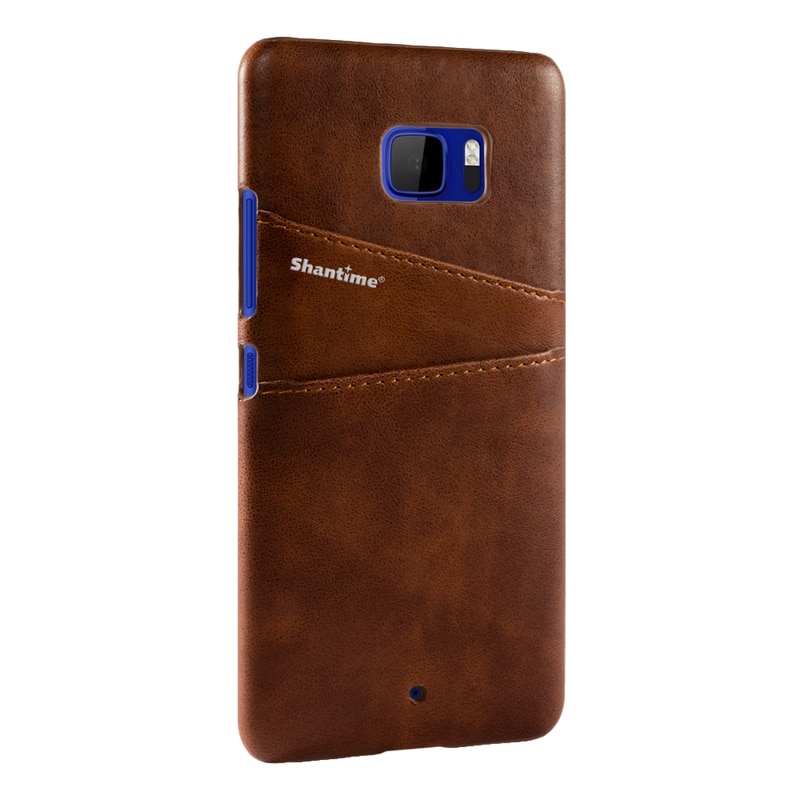 Luxury Pu Leather Back Cover For HTC U Ultra Wallet Case For HTC U Ultra Business Card Slots Phone Bag Case