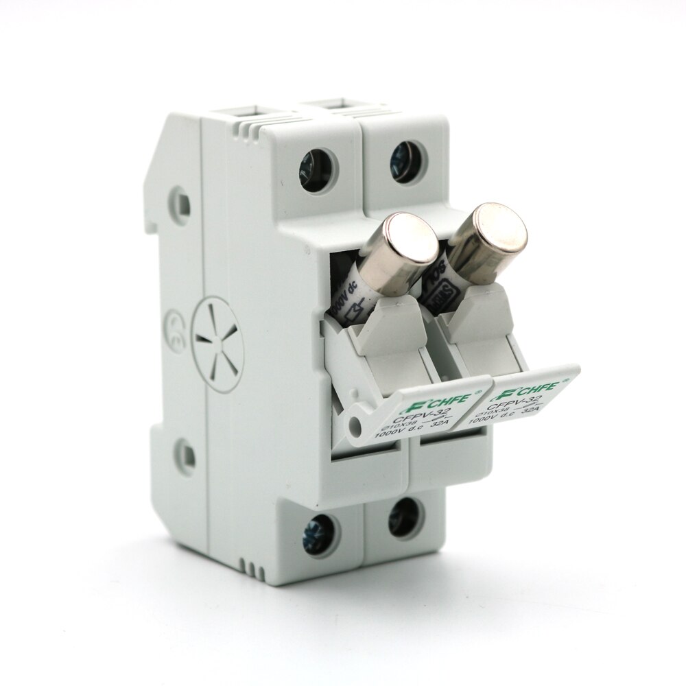 2pcs x PV Solar Fuse 5A/10A/15A/20A/30A 1000V DC Connector Fusible With Fuse Holder for PV PV Solar System Protection 10x38mm