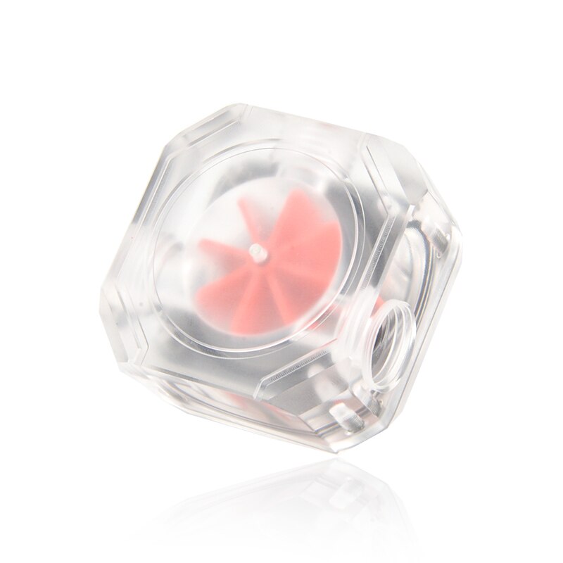 Syscooling water flow meter 5V RGB lights support flow rate indicator transparent color water cooling flow meter