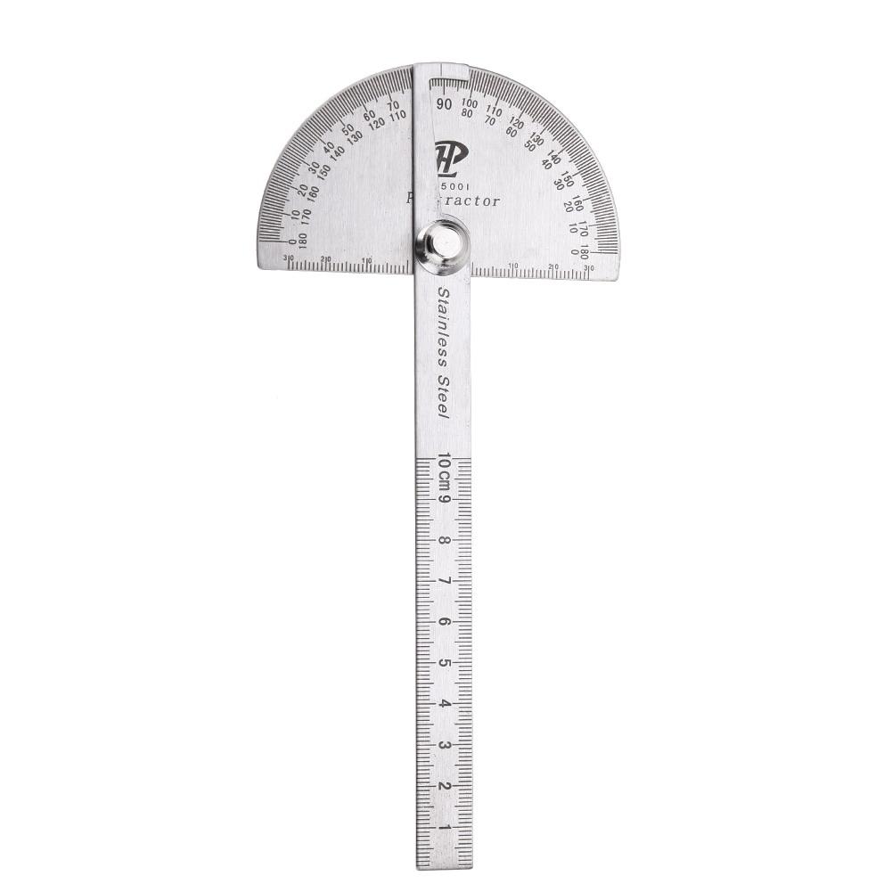 180 Degree Stainless Steel Protractor Angle Finder Rotary Measuring Ruler Measuring Ruler Woodworking Tools for Measuring Angles: A