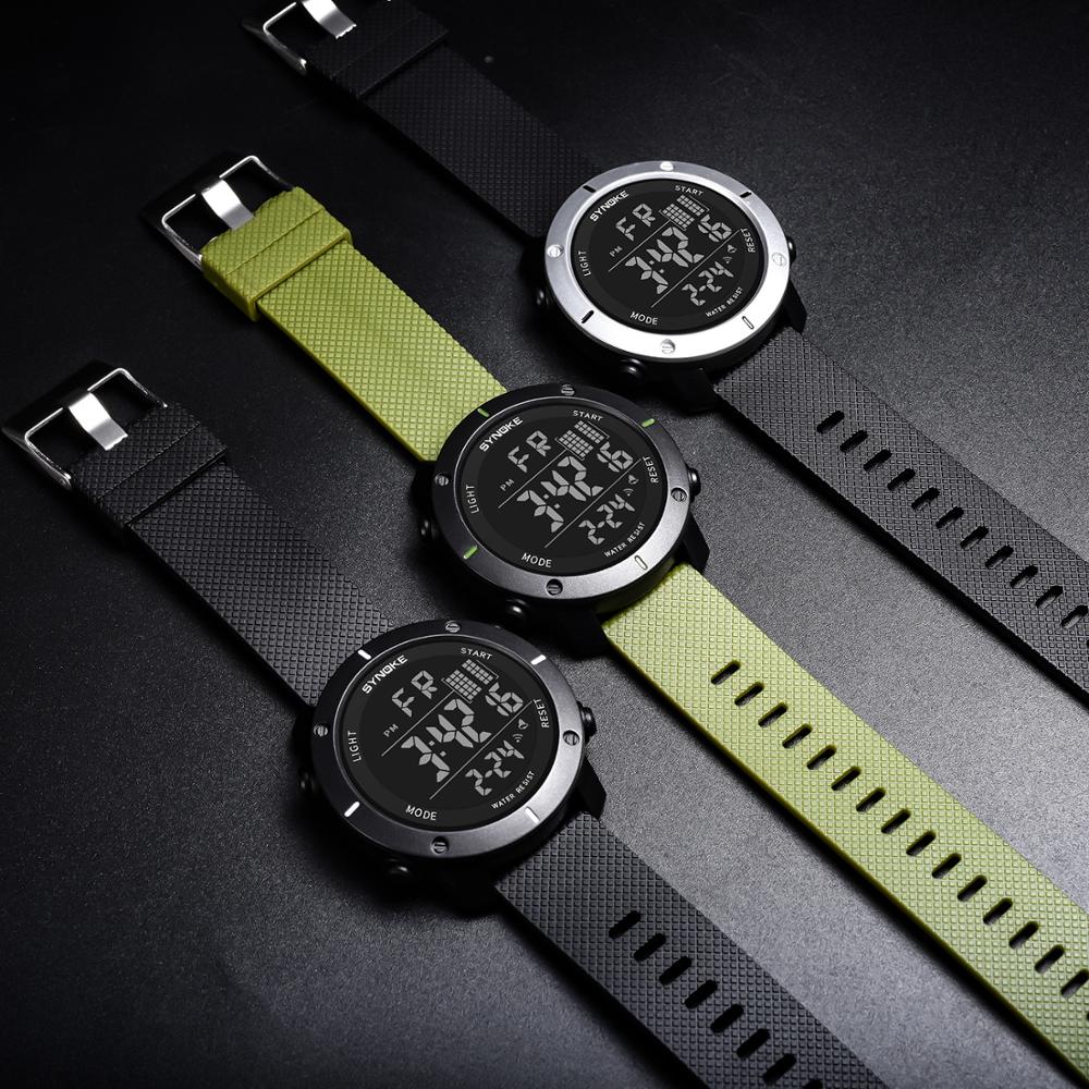 Synoke Horloge Mannen Digitale Horloges Casual Waterdichte Led Horloge Wekker Relogio Masculino Mannen Horloges Reloj Hombre