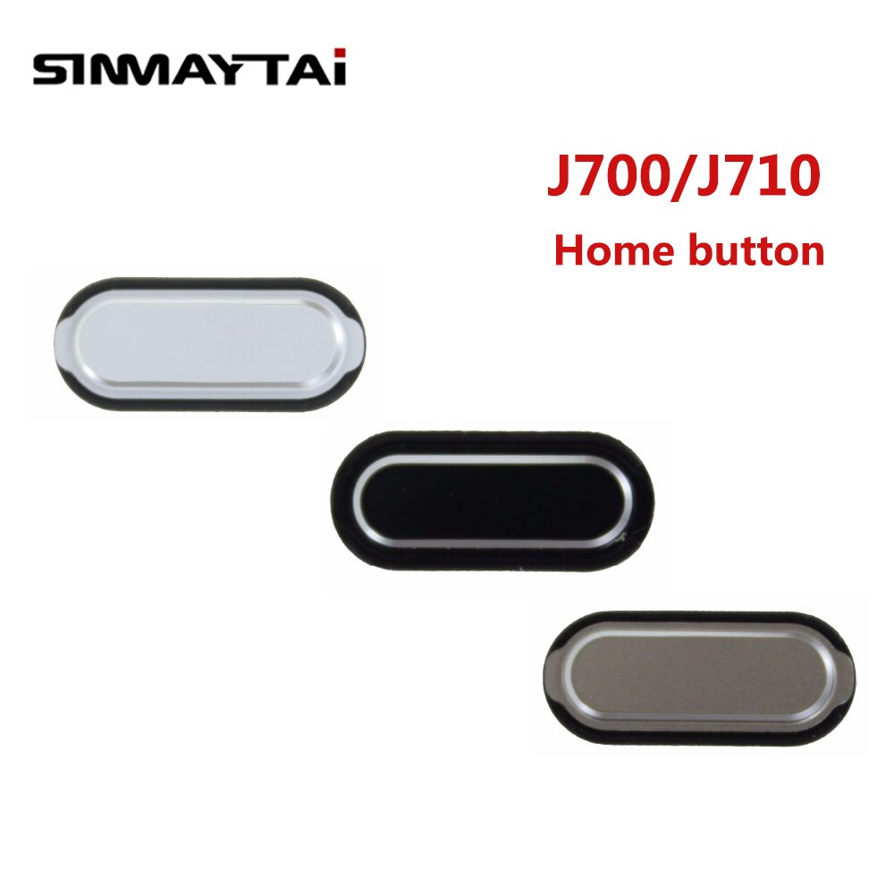 Home Button J700 J700M Voor Samsung Galaxy J7 ) j710 J710F Home Button Key Vervanging Zwart Wit Goud