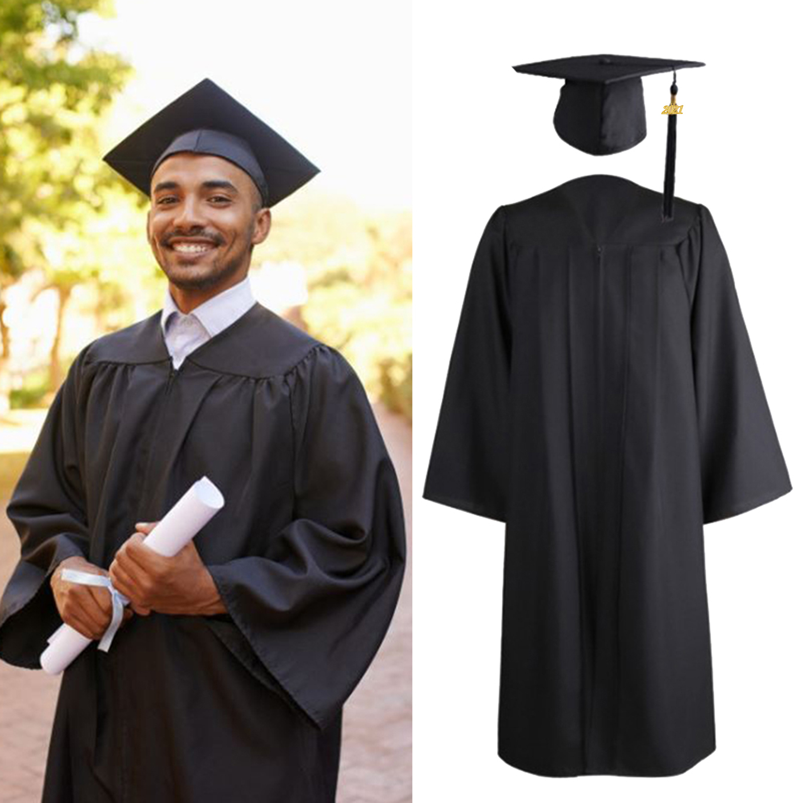 Unisex Adult Graduation Gown Choir Robes Cap Cloth... – Grandado
