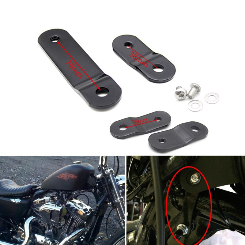 Motorcycle Gas Tank Lift 3 Inch (76Mm) Gas Tank Lift Kits Compatible With Harley Sportster XL 883 1200 48 72 Dyna Raise Tank Lif