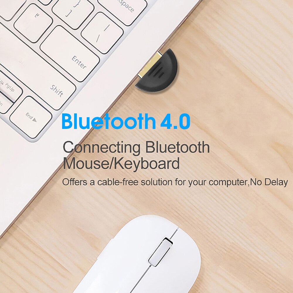 Mini Adaptador USB Bluetooth V 4,0 Adaptador de modo Dual Bluetooth Dongle receptor inalámbrico Bluetooth Adaptador de ordenador para Win7/8/10