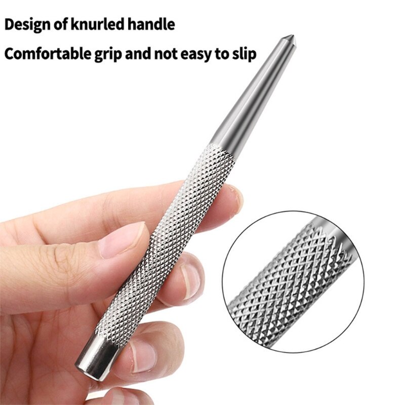 Automatic Center Punch with Knurled High Hardness Hole Punch Features Spring Loaded Center Punch Durable