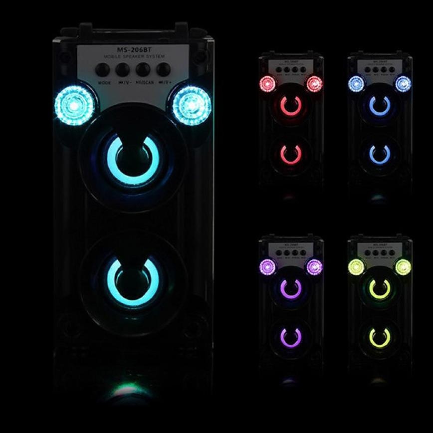 Nouveautés haut-parleur Portable sans fil Bluetooth extérieur Super basse avec haut-parleur de caisson de basses Radio USB/TF/AUX/FM