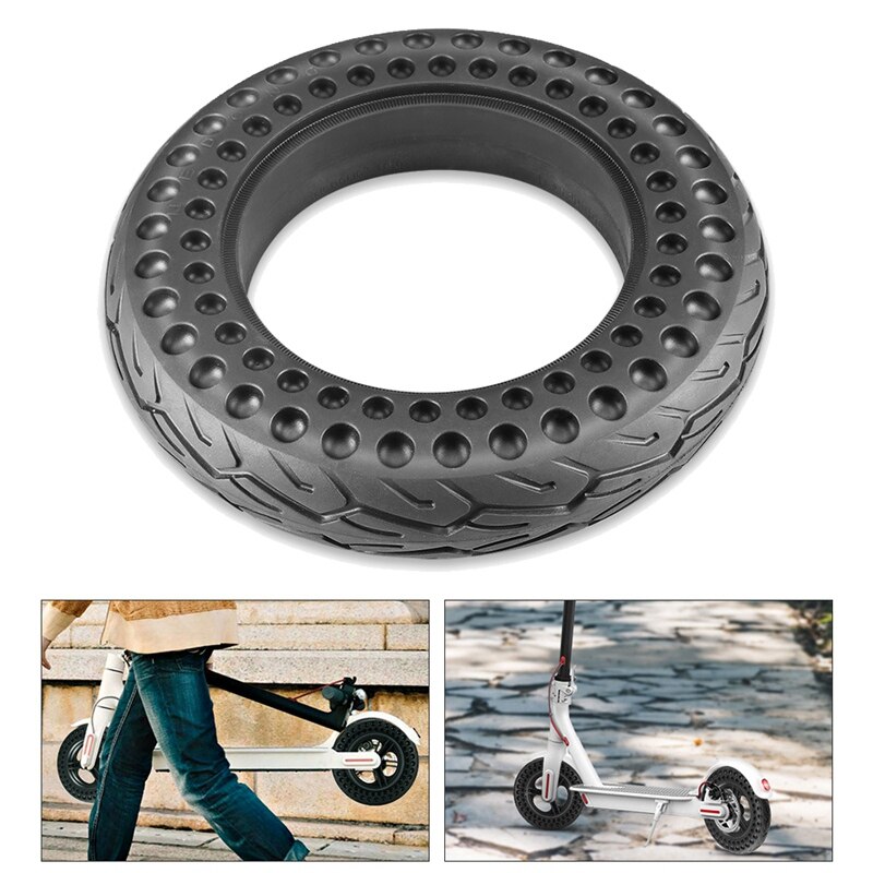Pneu de trottinette électrique 10 pouces, pneu plein, non pneumatique, anti-crevaison, antidérapant, pour xiaomi  m365