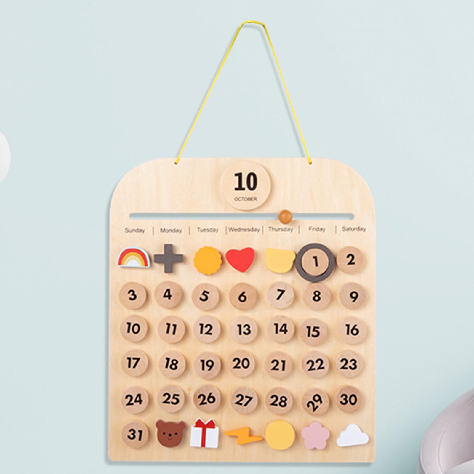 Scrivania perpetuo in legno massiccio e calendario da parete aggiungono alla tua casa con decorazioni