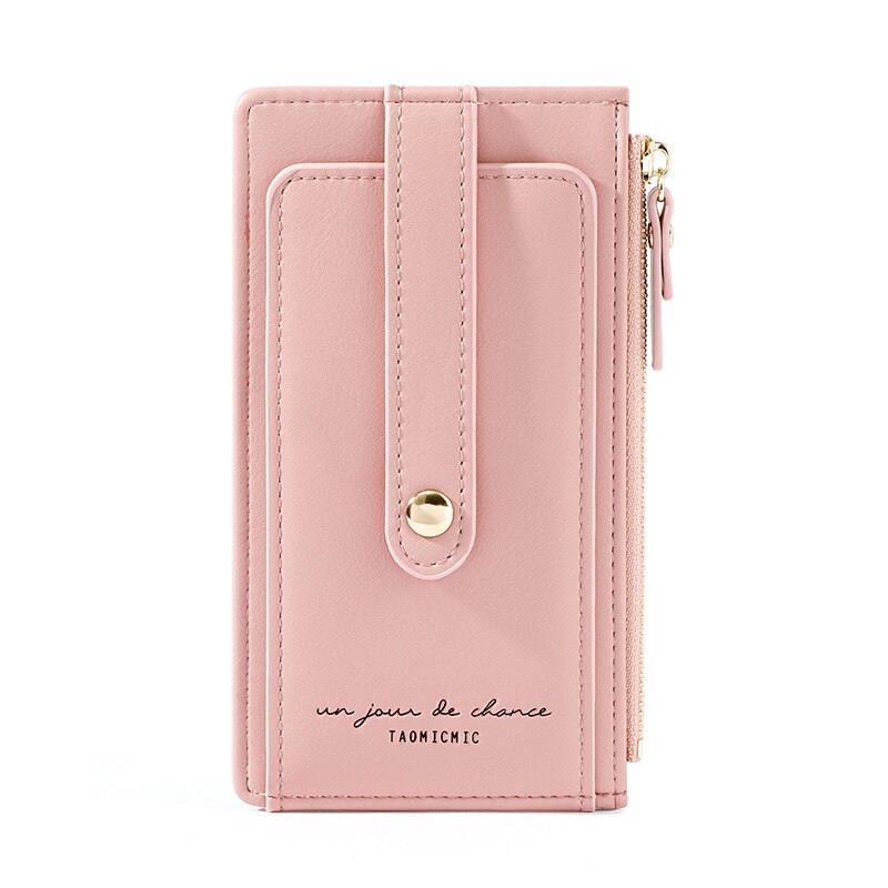 Bank Card Clamp RFID Anti-Scanning Wallet Multi-Function Coin Purse Female Anti-Theft Wallet Shielded Card Case
