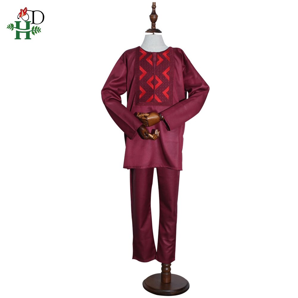 H&D African Children Boy Clothing Kids Dashiki Shirt Africa Ankara Dashiki Outfit Clothes Tops Pant Suits vetement africain