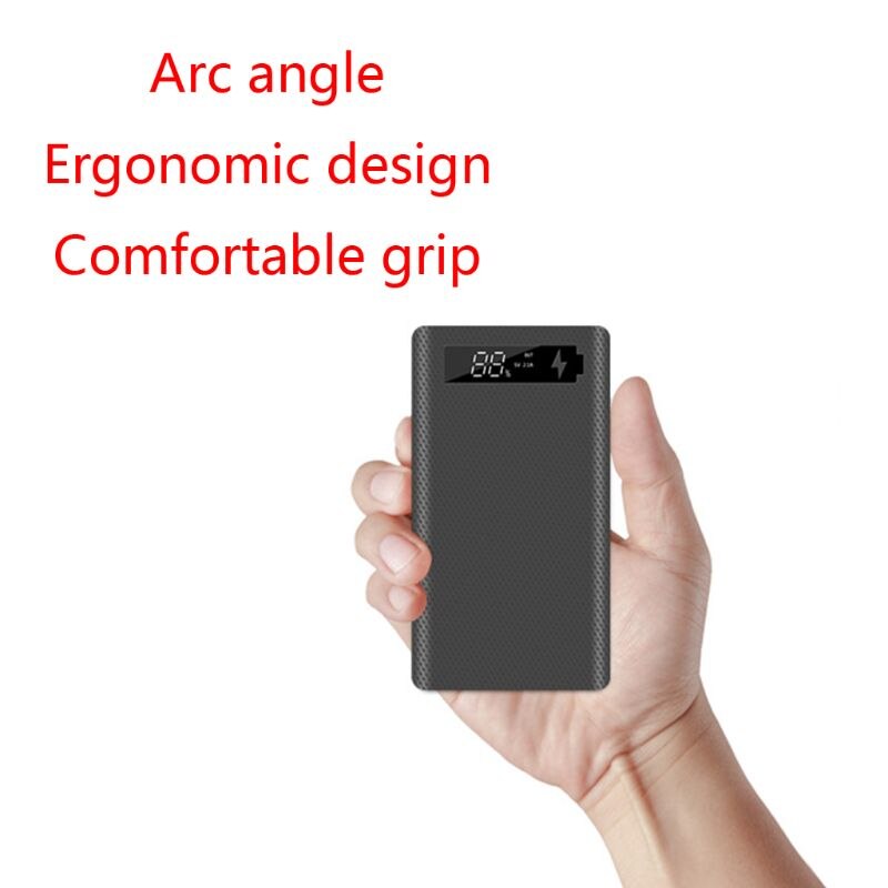LCD Display DIY 6x18650 Battery Case Power Bank Shell Portable External Box without Battery Powerbank Protector