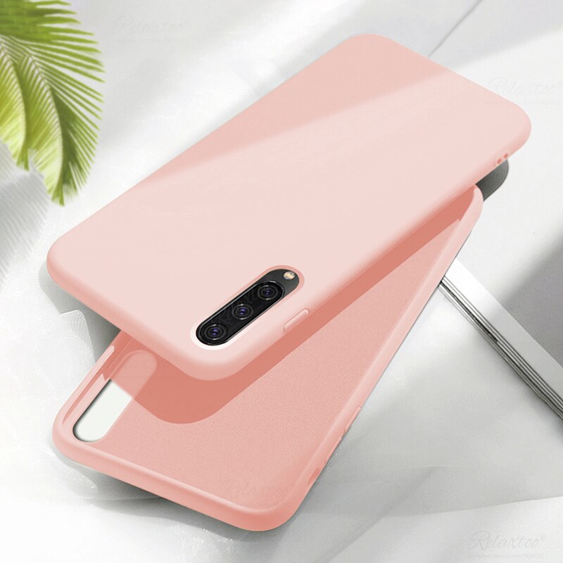 2019 Líquido suave Capa de Silicone para huawei honor 9x9 x caixa do telefone para huawei honor 9 x pro 9xpro cobertura tup couqe capa À Prova de Choque: For honor 9x pro / Pink