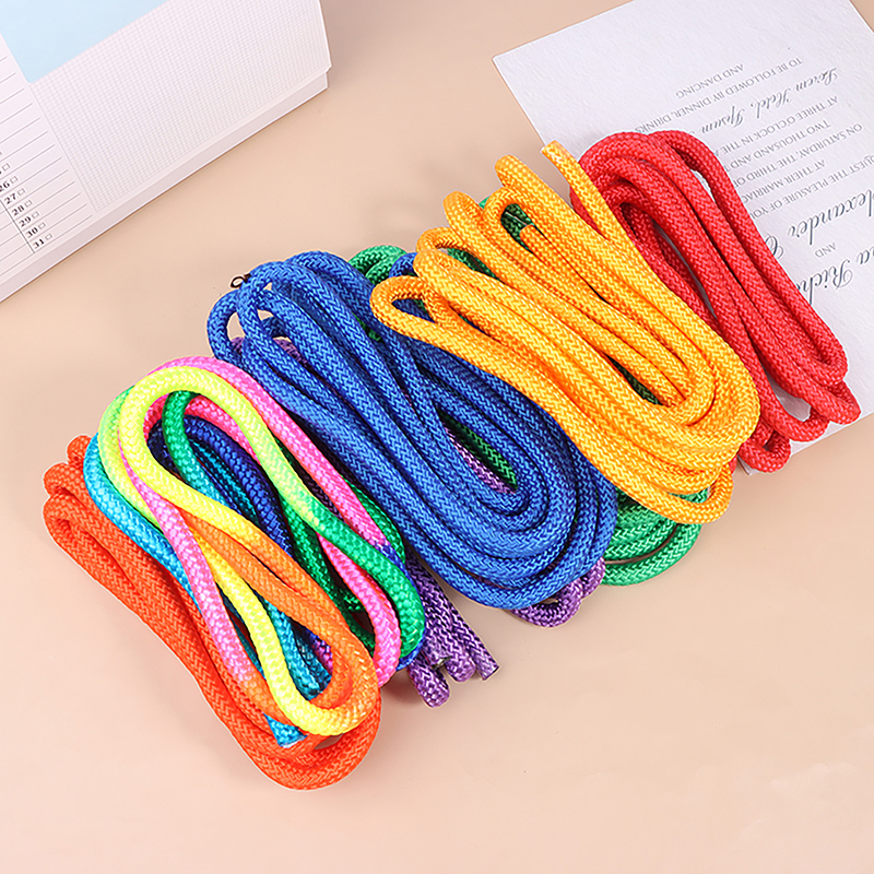 Cuerda para artes de gimnasia, cuerda para saltar, ejercicio, Fitness, Color arcoíris, cuerda de entrenamiento deportivo, cuerda para gimnasia rítmica, herramienta deportiva