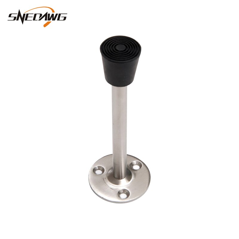 Solid Stainless Steel Door Stopper 50/90/120/160/200/250/300mm Length Optional Door Stops Protection Door Stop Holder