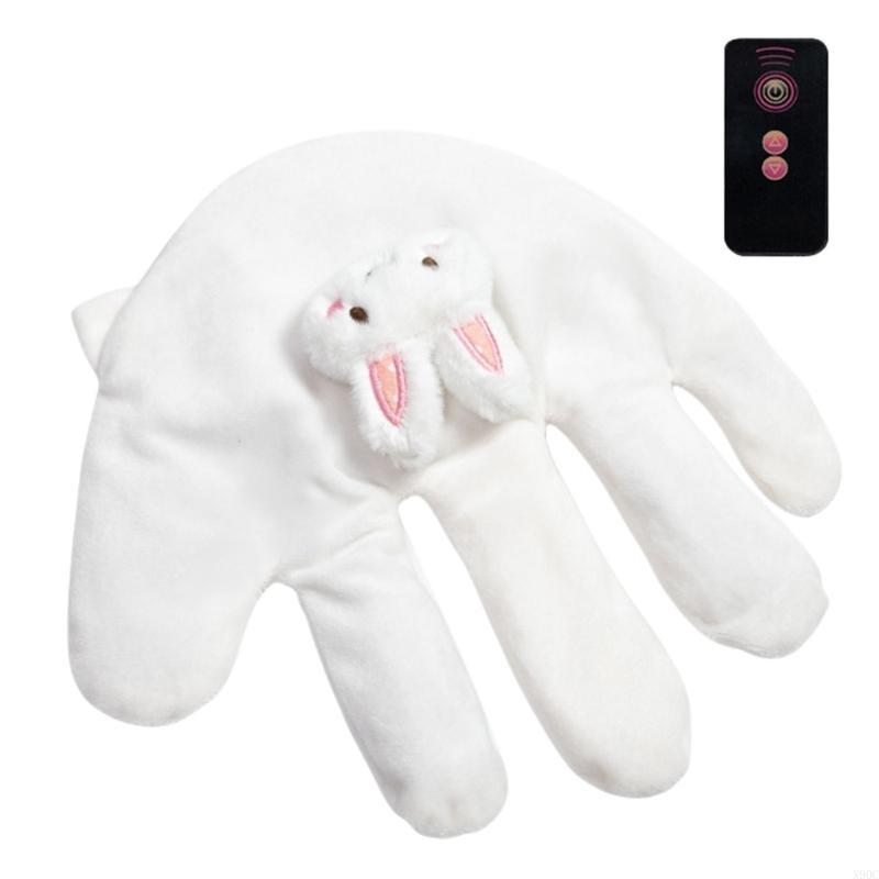 Soothing hand baby calming pillow for children, soft and breathable sleep aid for toddlers with gentle vibration: Red