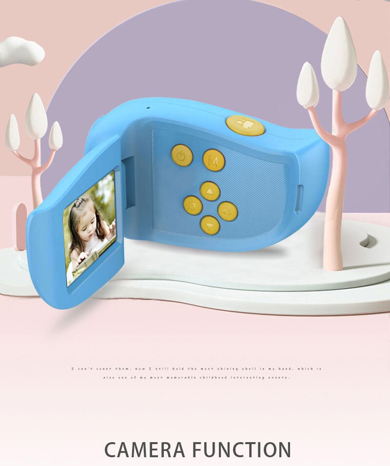 Children Video Camera Toy Digital Kids Camcorder with 2.0" TFT Screen 15M Pixel Auto-focusing For Children Birthday
