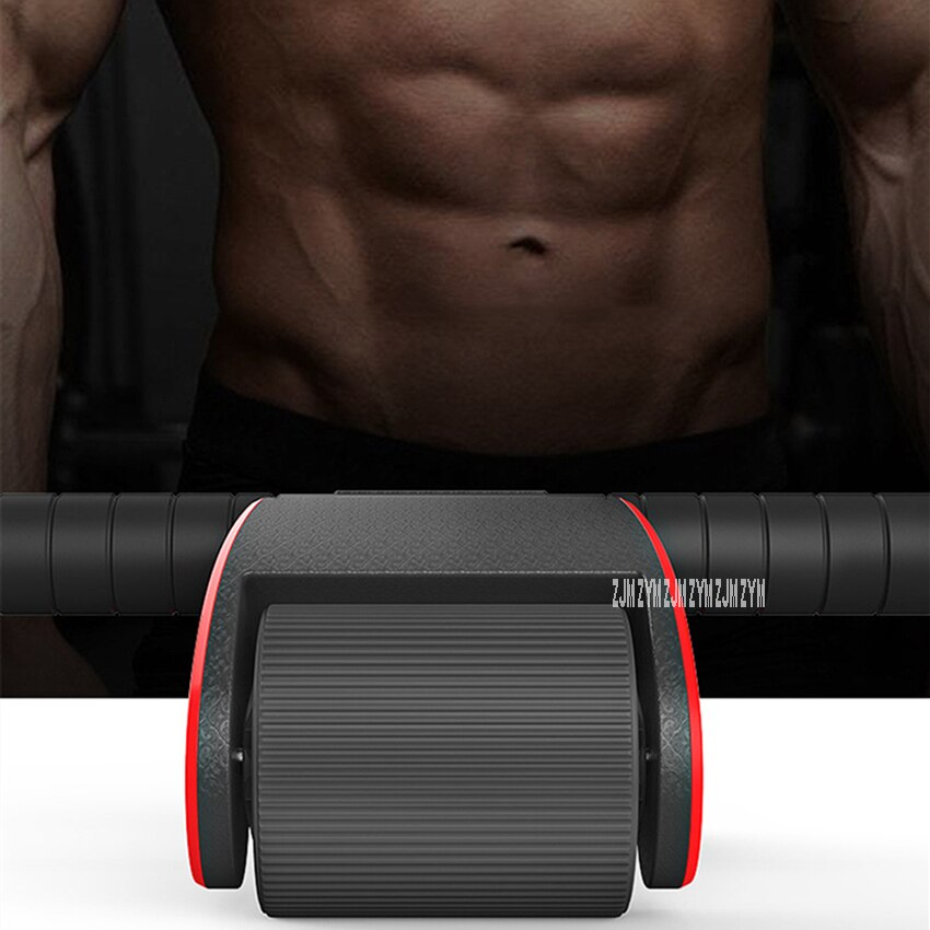 Folding Ab Roller Coaster Home Gym Abdominal Muscle Training Device Wheel Double Wheel Power Roller Indoor Fitness Equipment